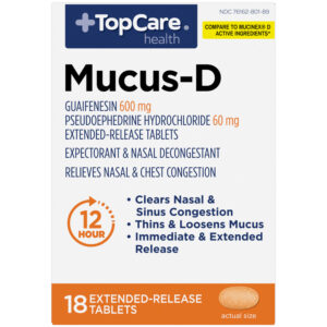 TopCare Health Mucus-D 18 Extended-Release Tablets