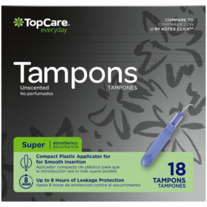 TopCare Everyday Super Unscented Tampons 18 Each