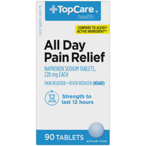 TopCare Health 220 mg All Day Pain Relief 90 Tablets