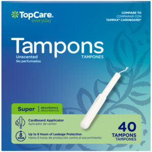 TopCare Everyday Super Unscented Tampons 40 Each
