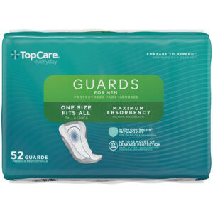 TopCare Everyday Maximum Absorbency One Size Guards for Men 52 Each