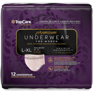 TopCare Everyday Premium Maximum Absorbency L/XL Underwear for Women 12 Each