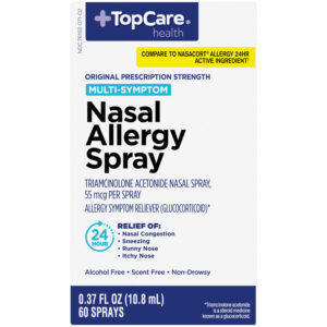 TopCare Health Original Prescription Strength Multi-Symptom 55 mcg Nasal Allergy Spray 0.37 fl oz
