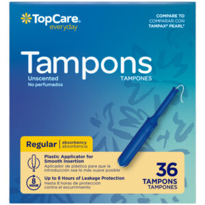 TopCare Everyday Regular Unscented Tampons 36 Each