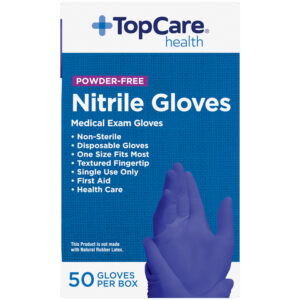 TopCare Health Powder-Free Nitrile Gloves 50 Each
