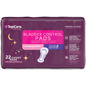 TopCare Everyday Bladder Control Overnight Pads 22 Each