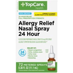 TopCare Health Full Prescription Strength 24 Hour 50 mcg Allergy Relief Nasal Spray 0.38 fl oz