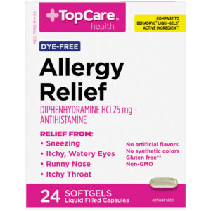 TopCare Health 25 mg Allergy Relief 24 Softgels