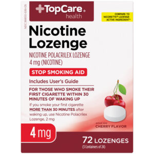 TopCare Health Cherry Flavor 4 mg Nicotine Lozenge 73 Each