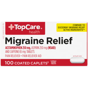 TopCare Health Migraine Relief 100 Coated Caplets