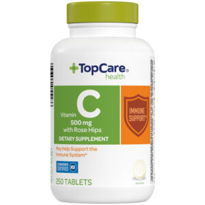 TopCare Health 500 mg Vitamin C with Rose Hips 250 Tablets