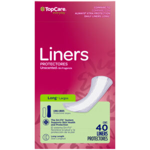 TopCare Everyday Unscented Long Liners 40 Each