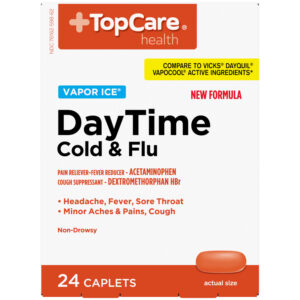 TopCare Health Day Time Vapor Ice Cold & Flu 24 Caplets