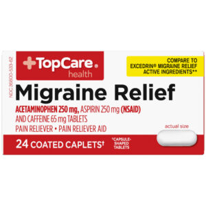TopCare Health Migraine Relief 24 Coated Caplets