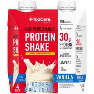 TopCare Health High Performance Vanilla Protein Shake 4 - 11 fl oz Each