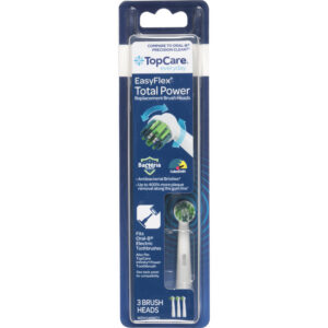 TopCare Everyday EasyFlex Total Power Replacement Brush Heads 3 Each