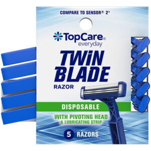 TopCare Everyday Twin Blade Disposable Razor 5 Each