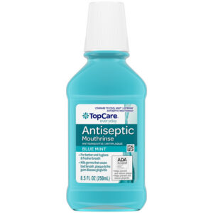 TopCare Everyday Antiseptic Blue Mint Mouthrinse 8.5 fl oz