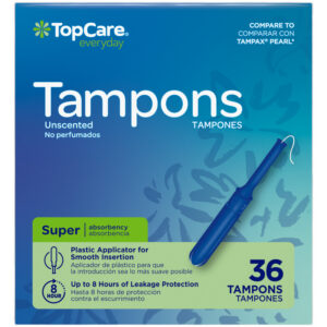 TopCare Everyday Super Unscented Tampons 36 Each