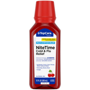 TopCare Health NiteTime Cherry Flavor Cold & Flu Relief 12 fl oz