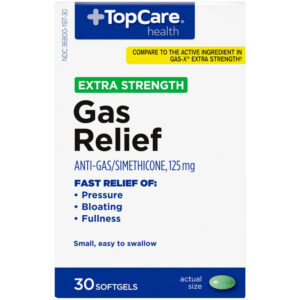 TopCare Health Extra Strength 125 mg Gas Relief 30 Softgels