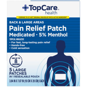 TopCare Health Medicated Large Pain Relief Patch 5 Each