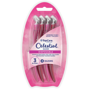 TopCare Everyday 3 Blades Celestial Disposable Razors 4 Each