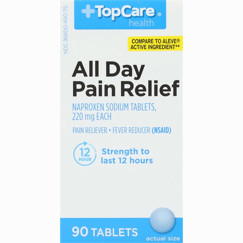 TopCare Health 220 mg All Day Pain Relief 90 Tablets