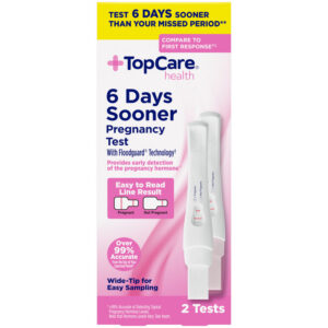 TopCare Health 6 Days Sooner Pregnancy Test 2 Each