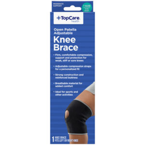 TopCare Health Open Patella Adjustable 1 Size Knee Brace 1 Each
