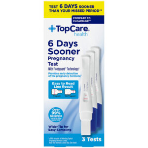 TopCare Health 6 days Sooner Pregnancy Test 3 Each