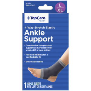 TopCare Health 4 Way Stretch Elastic L/XL Ankle Support 1 Each
