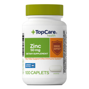 TopCare Health 50 mg Zinc 100 Caplets