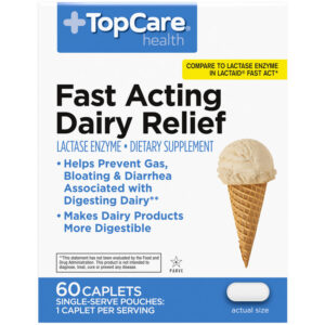 TopCare Health Fast Acting Dairy Relief 60 Caplets