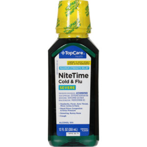 TopCare Health Severe Maximum Strength Relief NiteTime Original Flavor Cold & Flu 12 fl oz