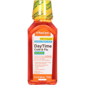 TopCare Health Severe Maximum Strength DayTime Original Flavor Cold & Flu 12 fl oz
