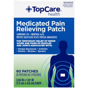 TopCare Health Medicated Pain Relieving Patch 60 Each