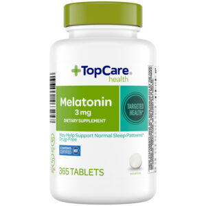 TopCare Health 3 mg Melatonin 365 Tablets