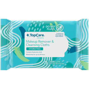 TopCare Beauty Hydrating Makeup Remover & Cleansing Cloths 25 Each